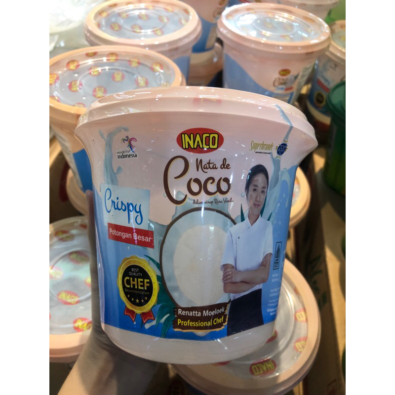 

Nata De Coco INACO kemasan EMBER 1kg = 1000ml
