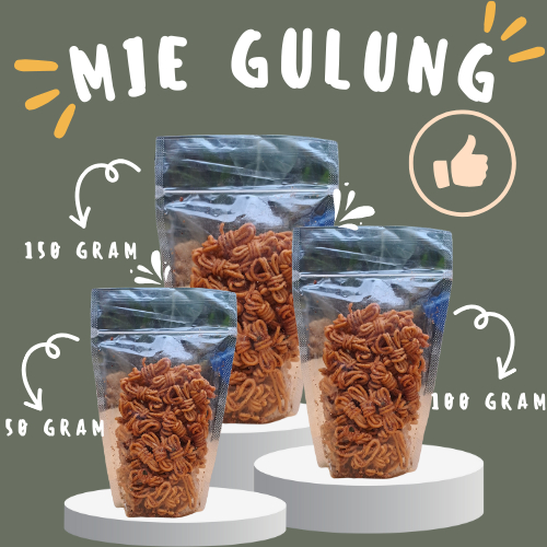 

[KEMASAN POUCH] Mie Gulung Pedas Daun Jeruk 50 gram Termurah Terenak