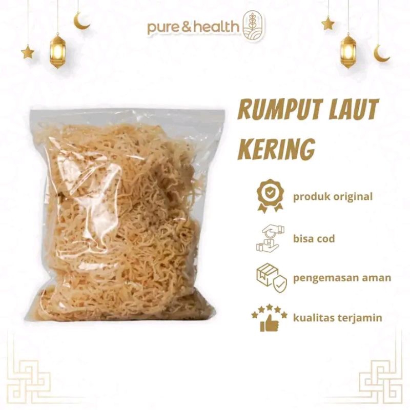 

rumput laut kering spinosium kemasan 1kg halal/bisa cod