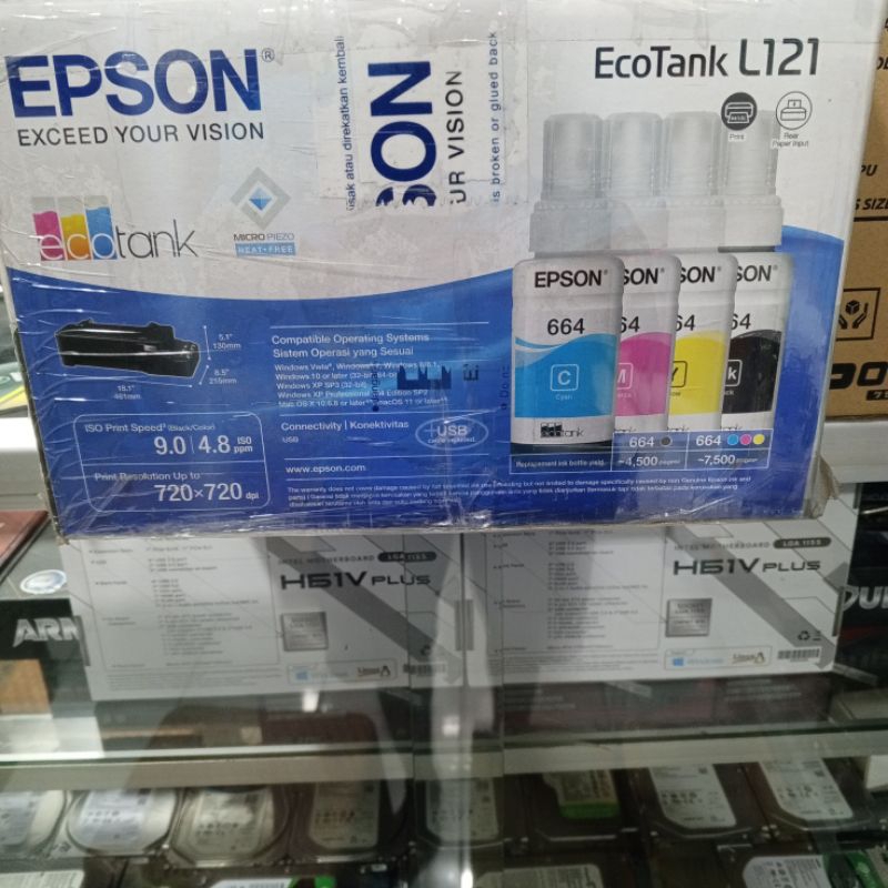 Epson Printer L121( pengganti printer epson L120) - Hitam / Color (Print)