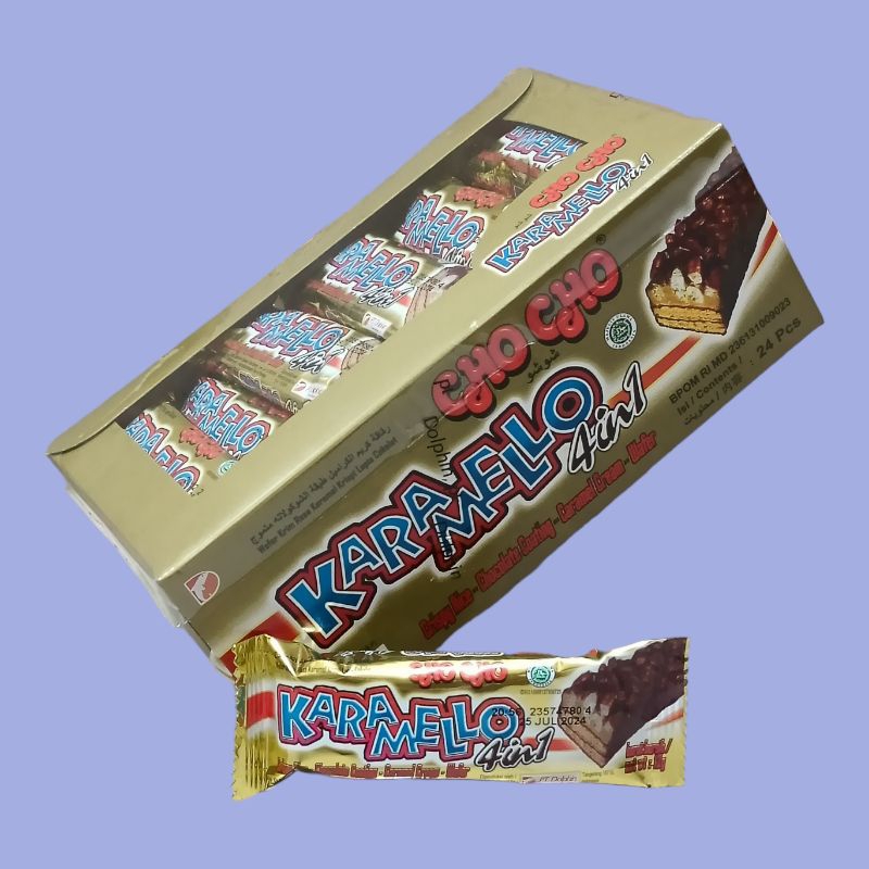 

Chocho Karamello 4 in 1 Wafer Coklat Karamel [24 pcs/box]