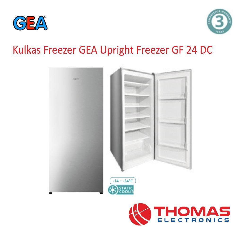 Kulkas Freezer GEA GF24DC GF 24 DC Upright Freezer Garansi Resmi