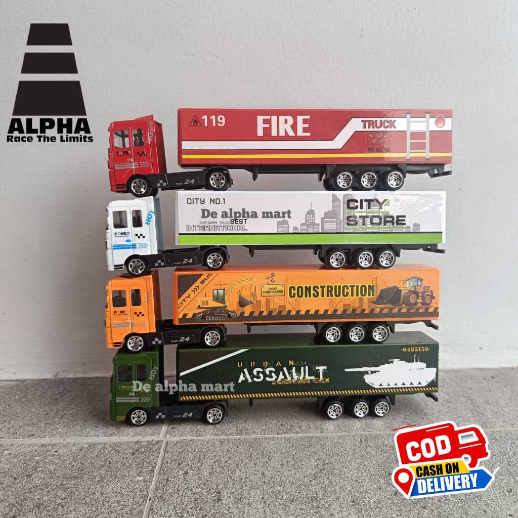 MAINAN DIECAST CONTAINER METAL MINIATUR TRUCK CONTAINER