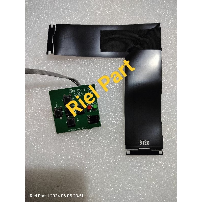 IR SENSOR TOMBOL MANUAL KABEL FLEXI FLEXIBEL LVDS TV LED PANASONIC TH-49G306G TH 49G306G 49G306 G