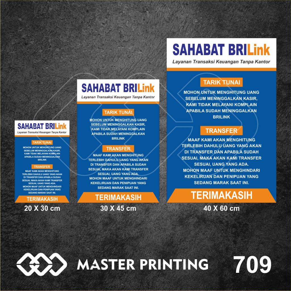 

709 - Stiker Sahabat BRI Link, Sticker Vinyl, Premium, Tahan Air, Termurah, dan Bisa Custom