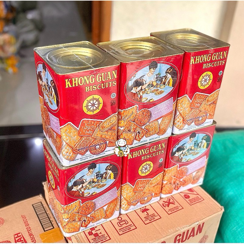 KHONG GUAN PERSEGI 1,6 DAPAT 6 KALENG