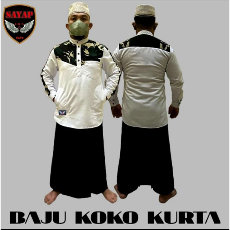 KOKO KURTA ARMY,KOKO TAD SET,KURTA ARMY,KOKO SET ORIGINAL SAYAP