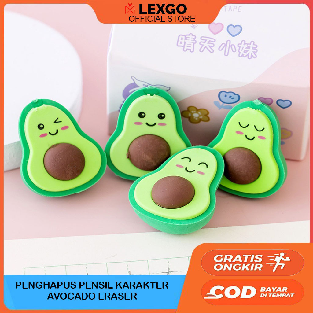 

Penghapus Pensil Karakter Avocado Eraser Penghapus Lucu Alat Tulis Lucu Unik Bahan Berkualitas Import Alat Tulis Anak Alat Tulis Kantor ATK