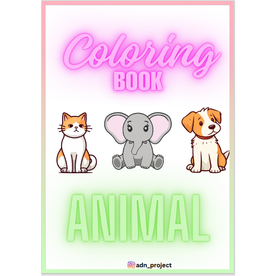 

Buku Mewarnai Digital Coloring Book "ANIMAL
