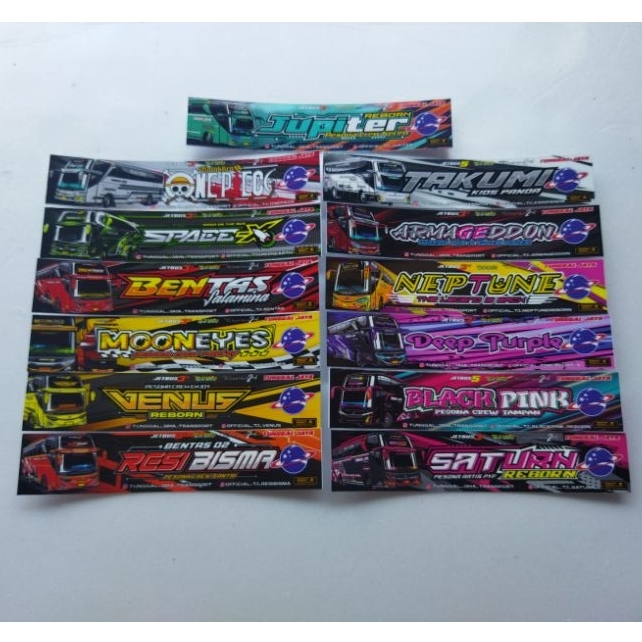 

13 pcs stiker Tunggal jaya G 01 Ter baru anti air