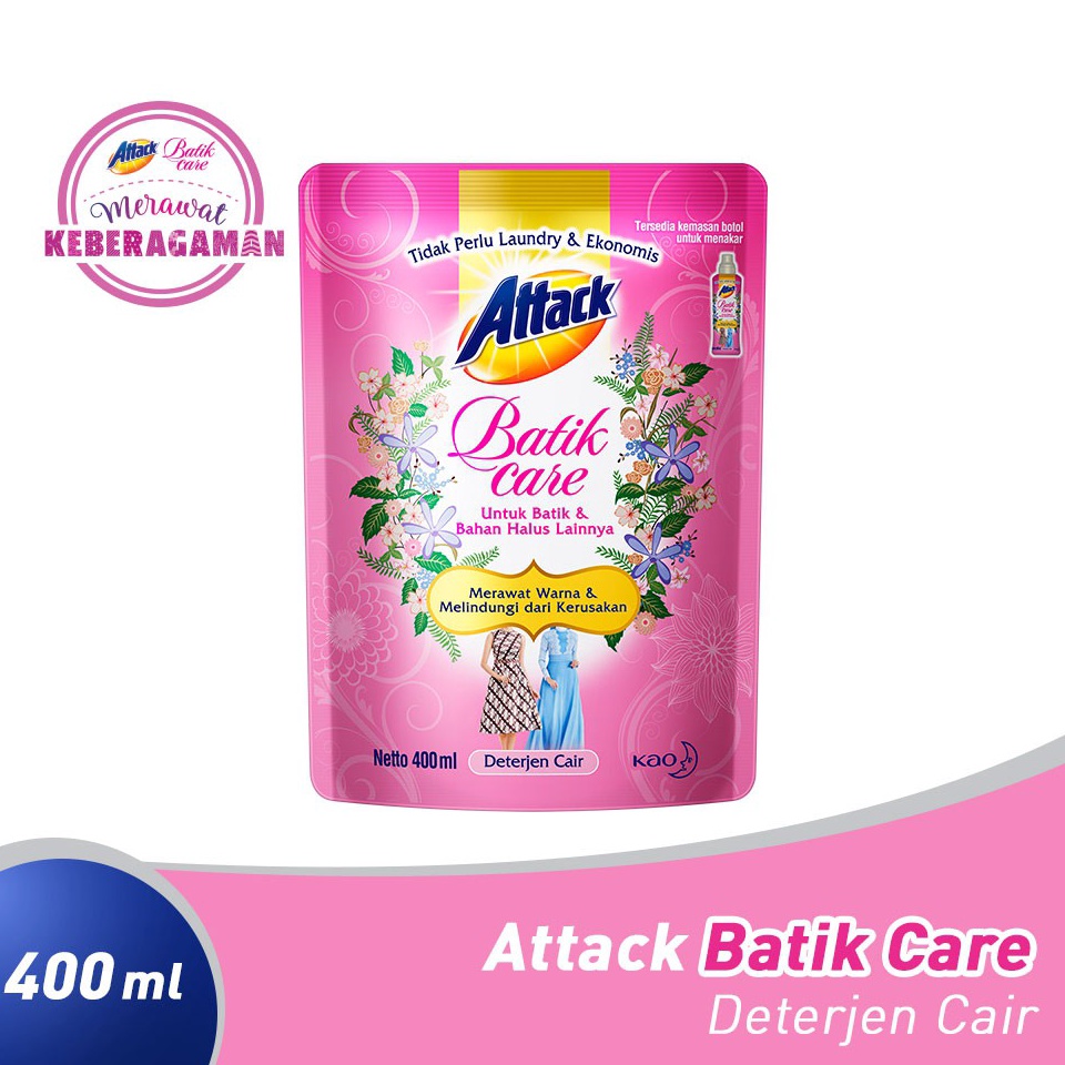 ART X14K Attack Deterjen Cair Batik Care Pouch 4ml  Sabun Cuci Baju  Detergen Pembersih Pakaian  Unt