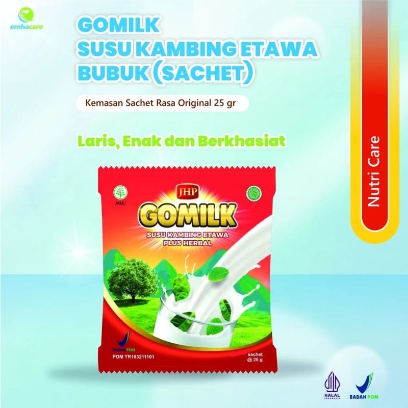 

GOMILK SUSU KAMBING ETAWA 1 SACHET 25GR