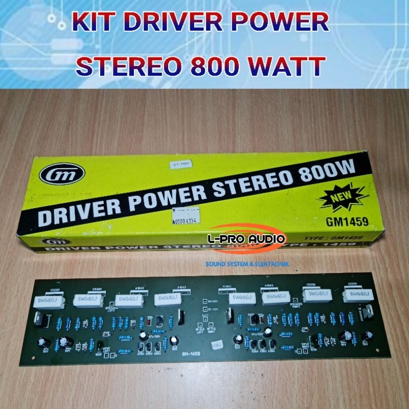 Kit driver power stereo 800 watt sanken