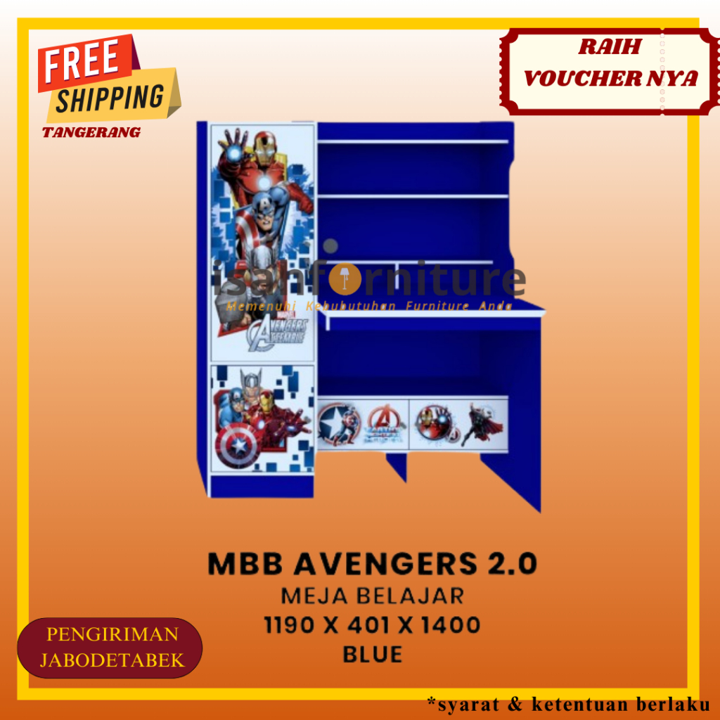 Meja Belajar Anak MBB Avengers Karakter Avenger Olympic