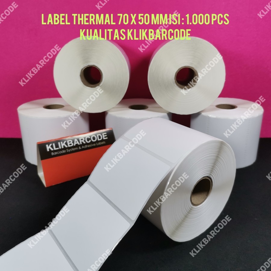 

LABEL DIRECT ETIKET THERMAL 70X50 ISI 1000PCS STIKER BARCODE XPRINTER