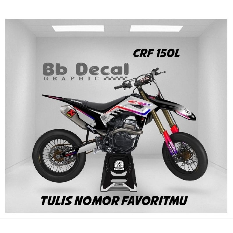 decal crf 150L stiker crf 150L decal stiker supermoto crf Supermoto decal crf 150 terbaru