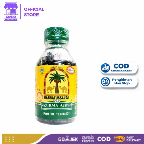 Habbatusauda isi 210 Kapsul Cap Kurma Ajwa Habatusauda Original
