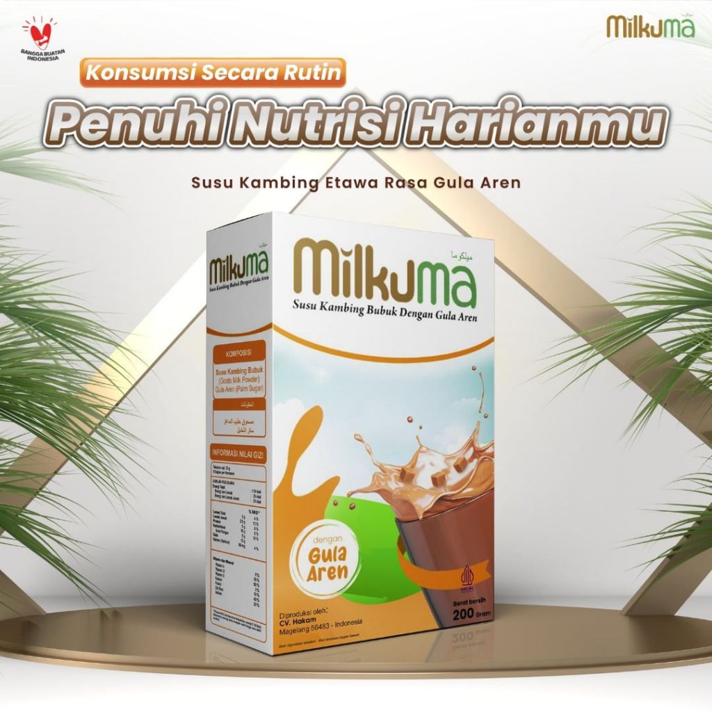 

MILKUMA Susu Kambing Etawa Platinum Plus Gula Aren Halal BPOM Asli