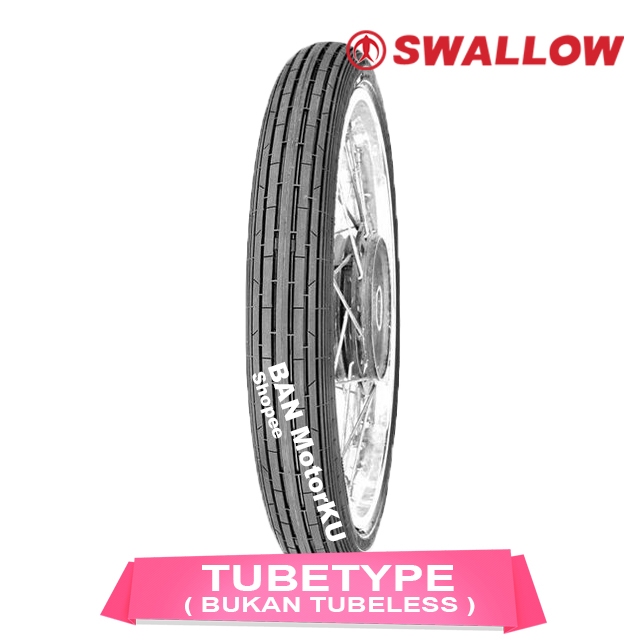 Swallow Sprinter S 201 ( S201 ) ukuran 3.00-21 Ban Motor Tubetype ( Tidak Tubeless ) Ring 21 Depan K