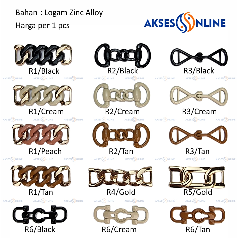 Aksesoris Sepatu Sandal R1-R6 Wanita