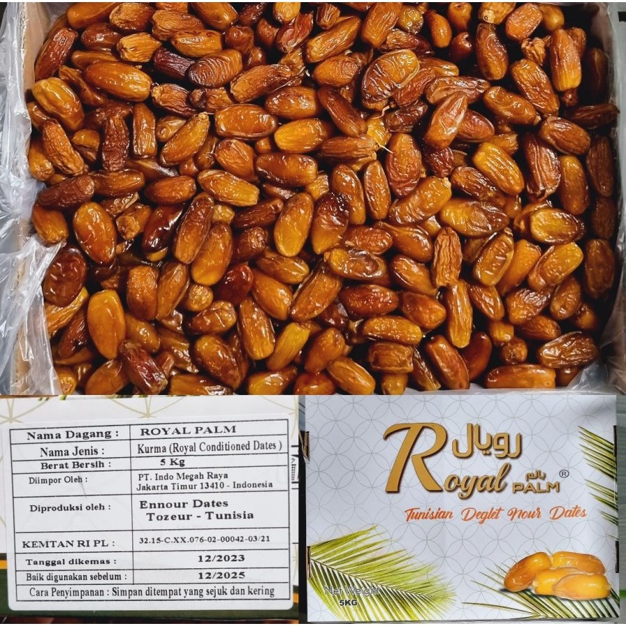 

Kurma Tunisia Madu D'ALGERIE 5Kg Tunisia Tanpa Tangkai