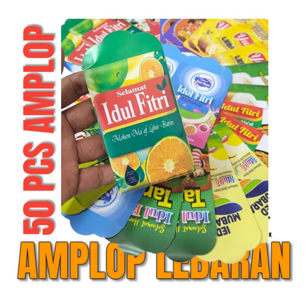 

Amplop Lebaran Thr Isi 50pcs Angpao Karakter Unik Lucu Snack ATM Uang
