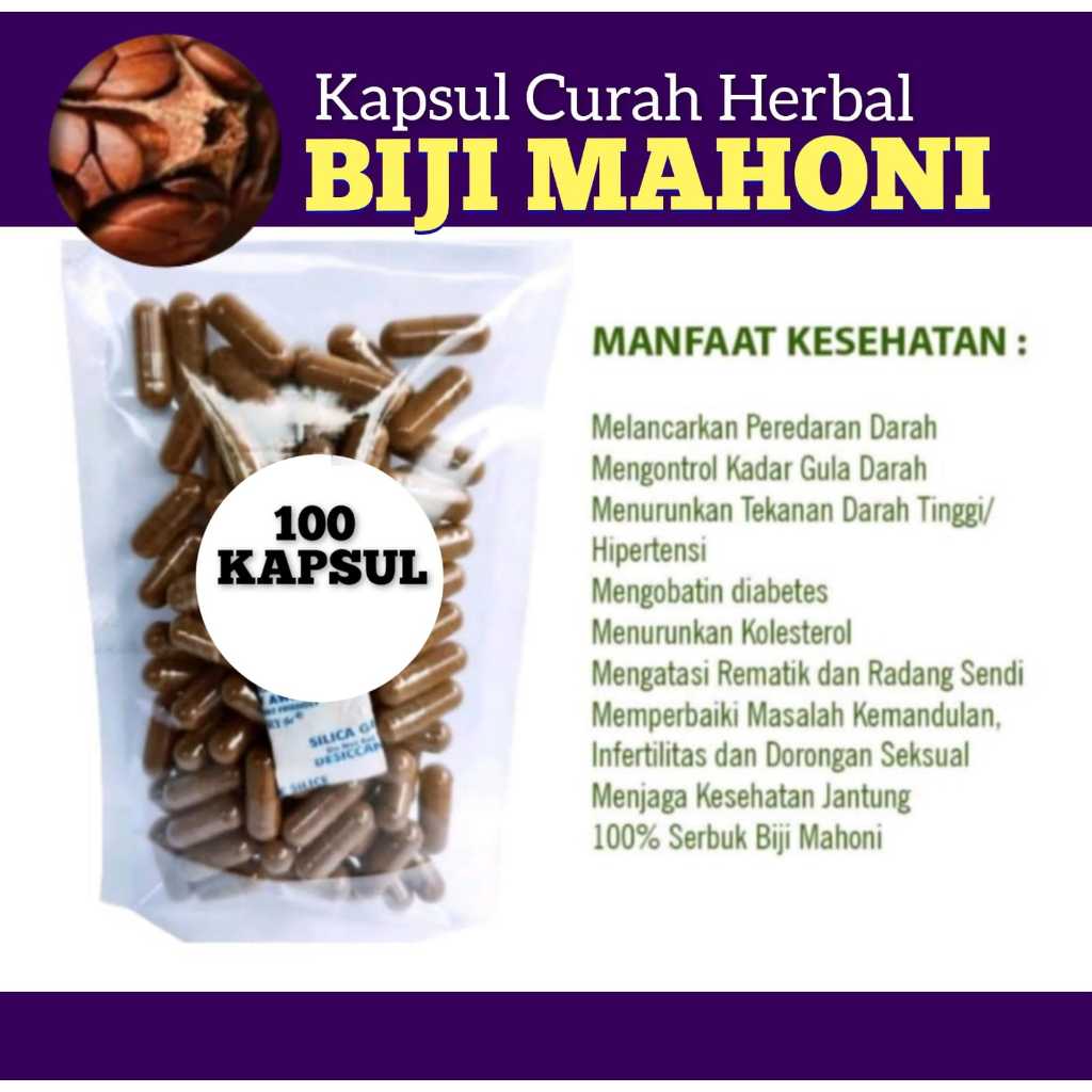 BIJI MAHONI 100 kapsul Curah Herbal