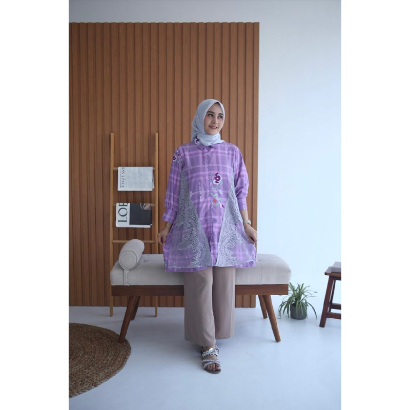Massannang Series - Baju Lontara Lagosi Lilac