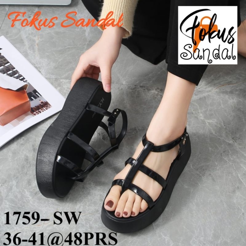 Sandal Wanita Gladiator Glosy Fashion 33 HYON