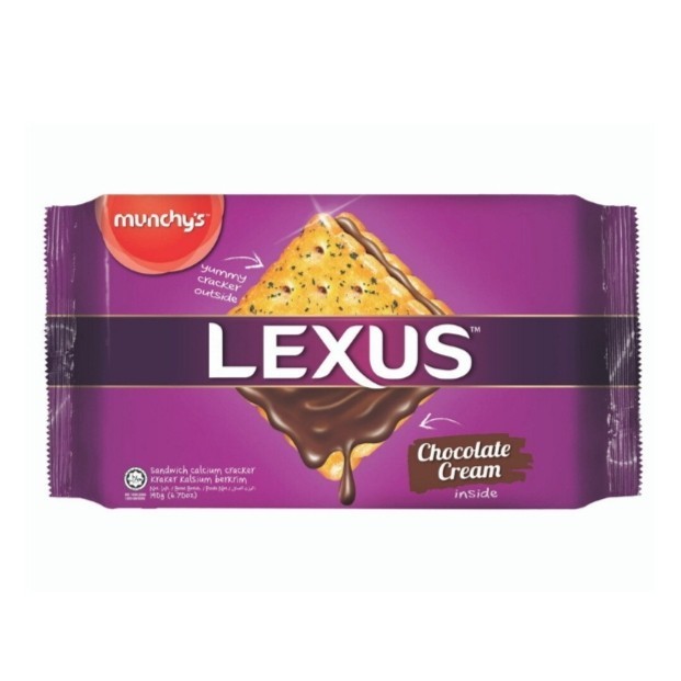 

Munchys Lexus biskuit sandwich cheese cream / chocolate cream 190 gr