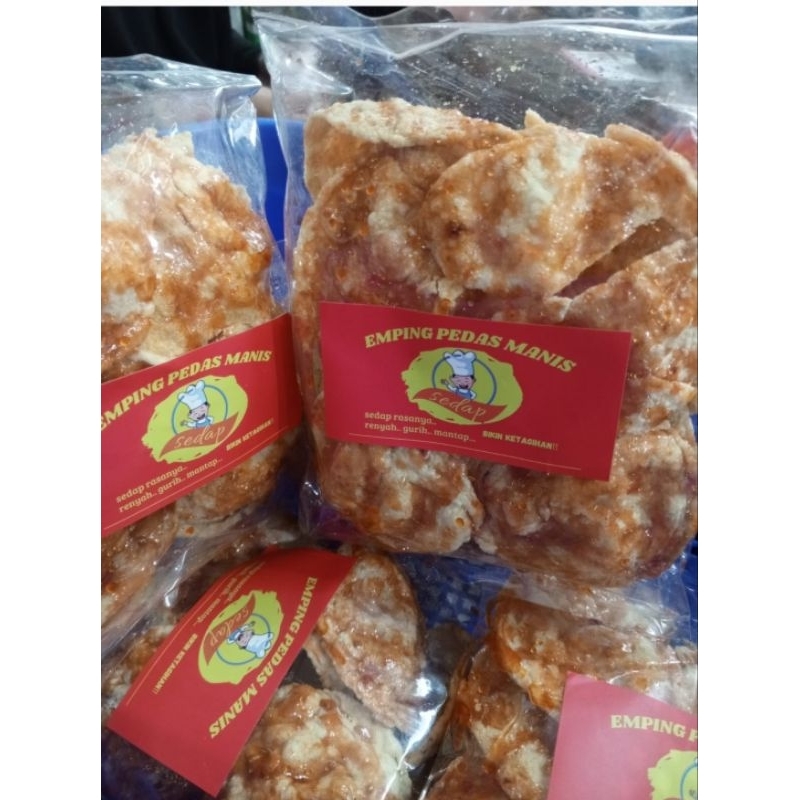 

Emping pedas manis 140gr renyah dan gurih