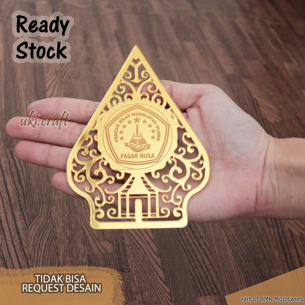 Gunungan Logo Pagar Nusa - Bahan Aksesoris Dekorasi Hiasan Mahar Gunungan Akrilik Logo Pagar Nusa