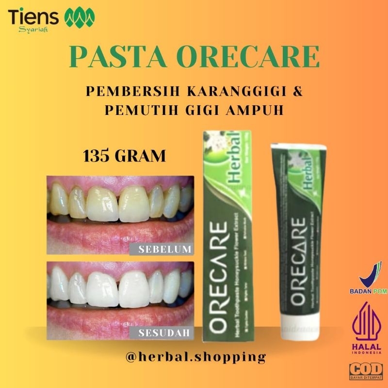 Orecare  Odol Pemutih Gigi Dan Karang Gigi  Obat Bau Mulut  Pasta Gigi  Pembersih Gigi  Pemutih Gigi