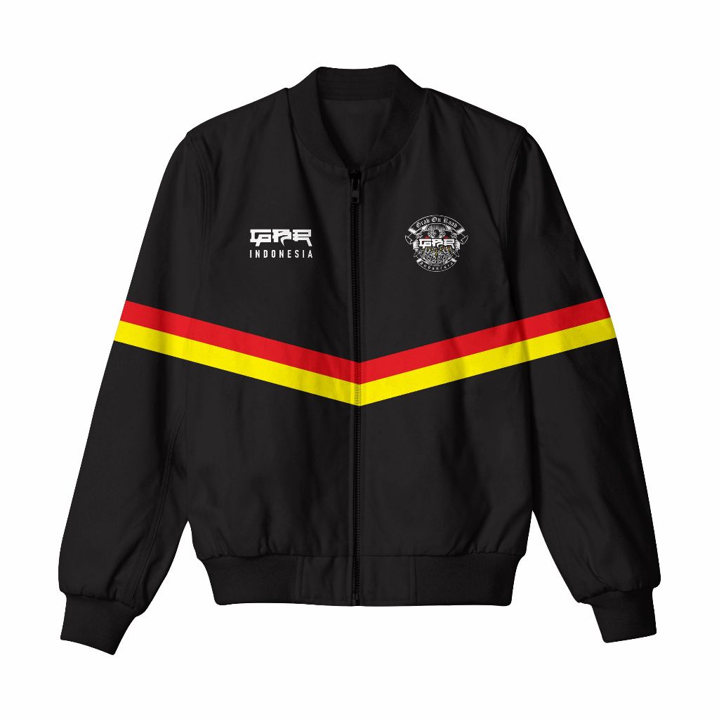 Jaket GBR Premium Waterproof Bomber / HITAM