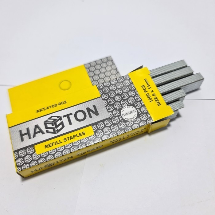 Isi Staples 6 MM HASSTON / ISI PAKU Gun TACKER HEKTER Tembak Good Quality