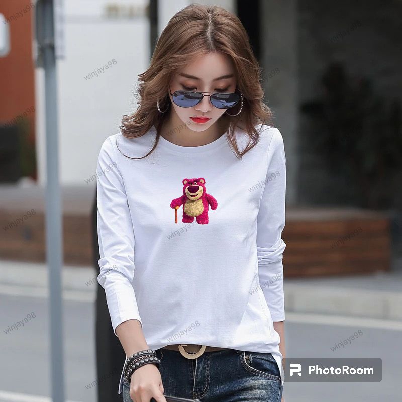 COD)/lanngan panjang kaos polos wanita./baju polos wanita/kaos lengan pendek/kaos polos dalaman wani