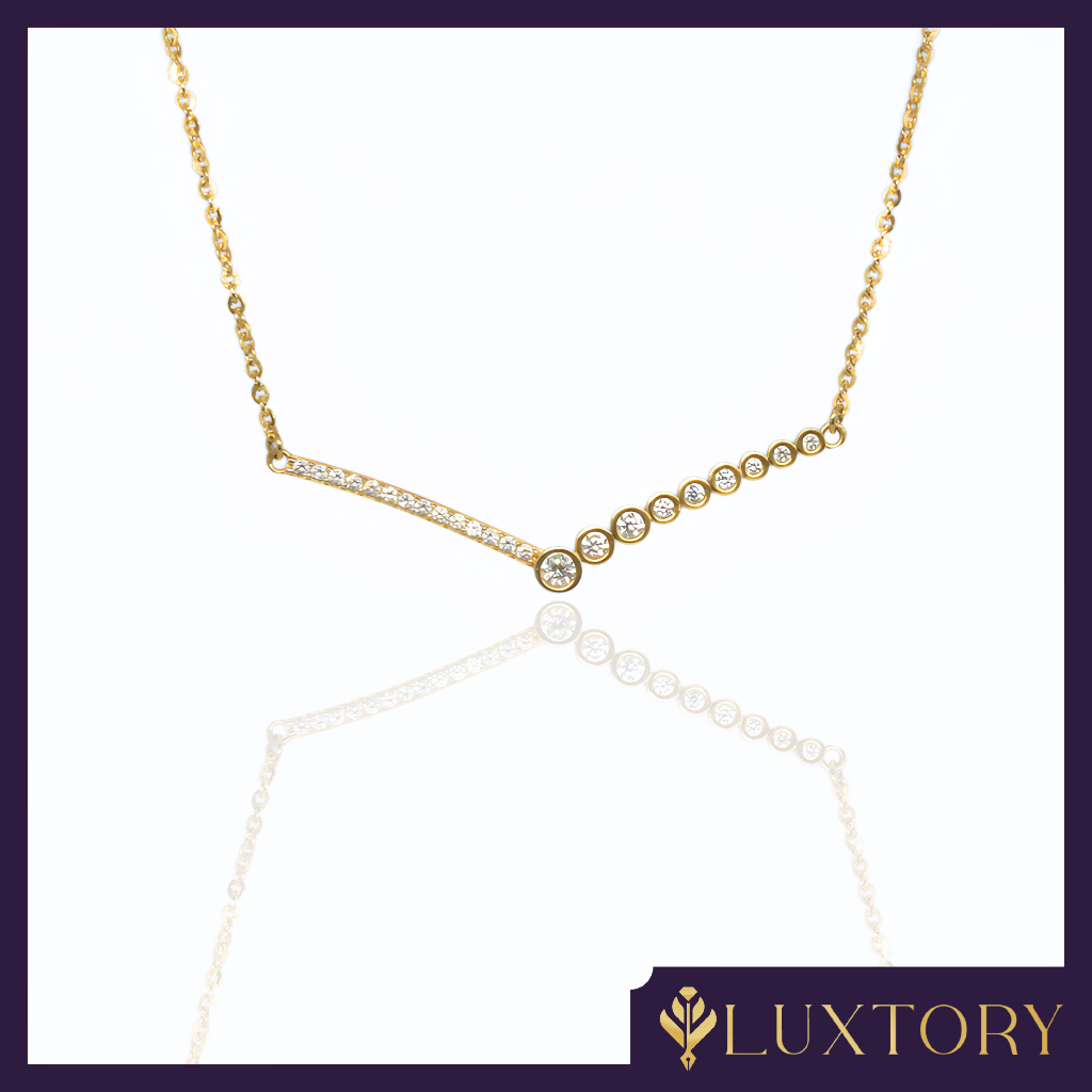 Kalung Emas Aurel Permata 8K