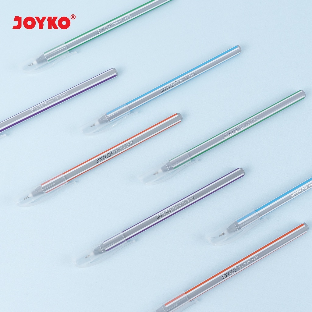 

JOYKO Tris Ball Pen 0.7 mm / Pulpen Pena Black Blue Ink BP-275