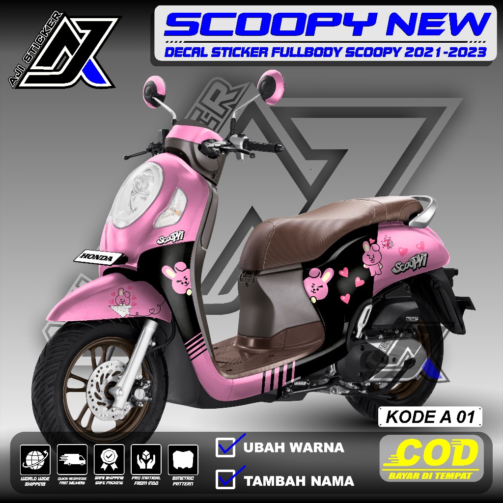 (COD) Decal Scoopy 2023 Full Body - Decal Scoopy Full Body 2021 2022 2023 2024 - Decal Scoopy Cooky 