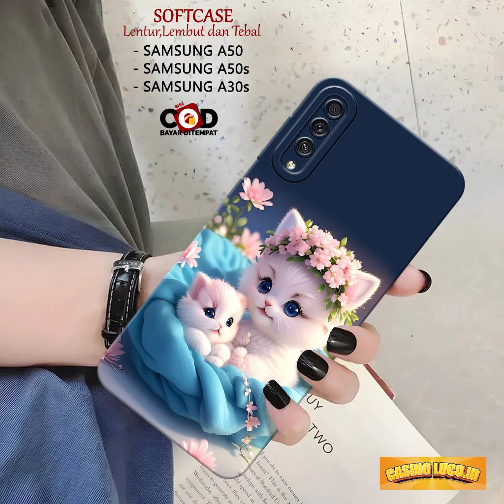 Case Hp Samsung A50 / A50s / A30s Terbaru Fashion Case Kucing Casing Samsung A50 / A50s / A30s Softc