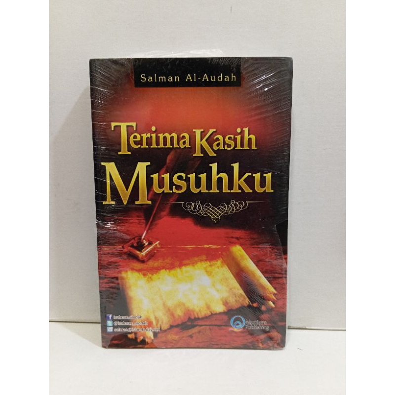 Buku Terima Kasih Musuhku By Salman Al-Audah