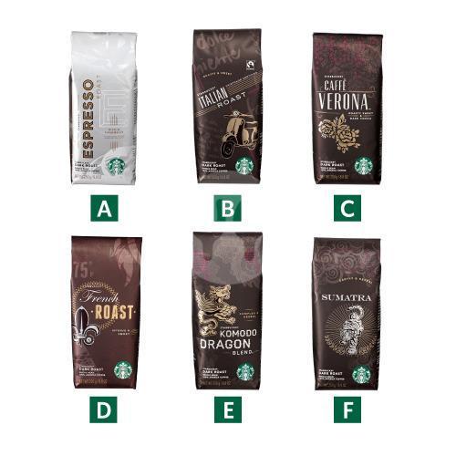 

Starbucks Whole Bean Dark Roast Espresso Roast Italian Roast Verona French Roast Komodo Dragon Sumatra 250 gram