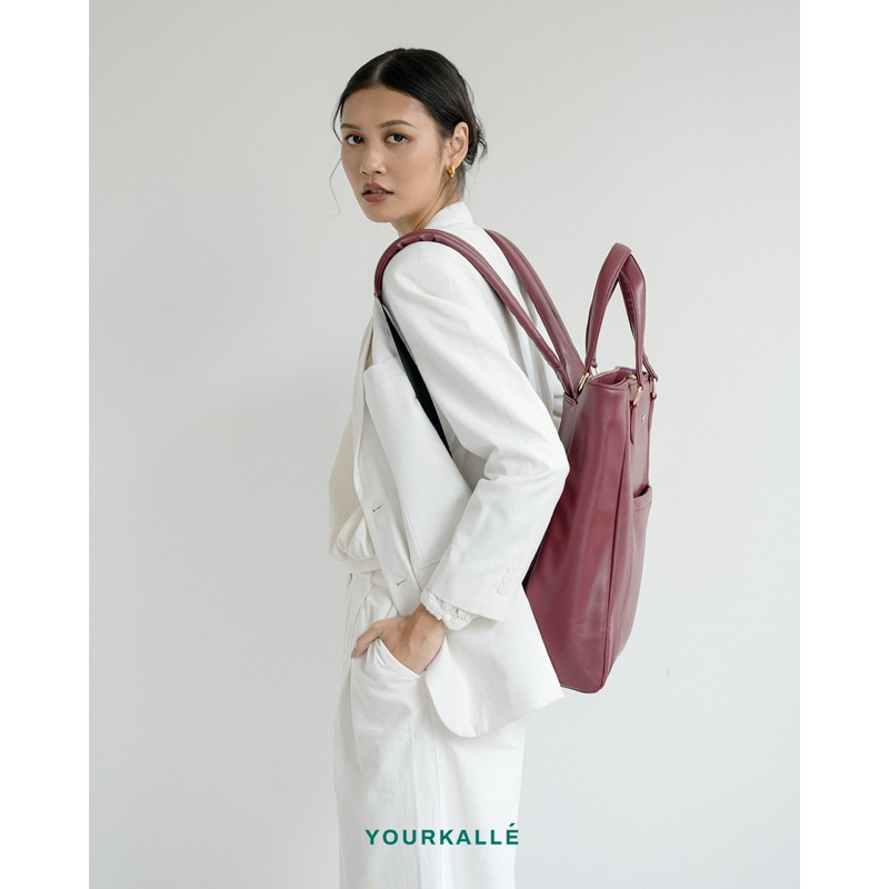 RK YOURKALLE Kama - Tas Ransel Tote Convertible Laptop Wanita