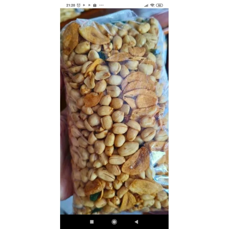 

kacang bawang gurih renyah siap saji berat 500g