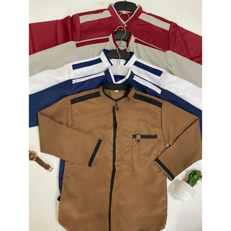 Baju koko hadroh anak usia remaja SMP lengan panjang