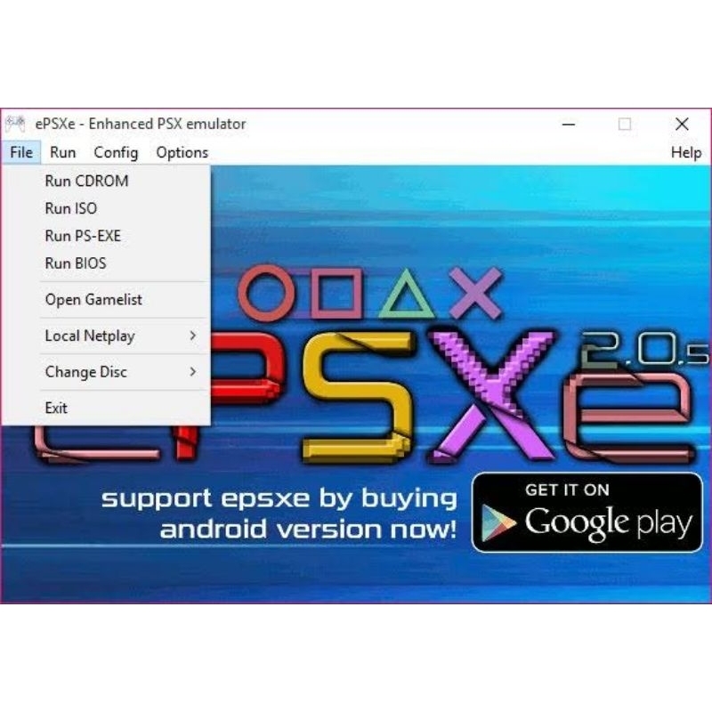 Emulator Only : Emulator Ps1 Epxse V.2.0.5+Bios