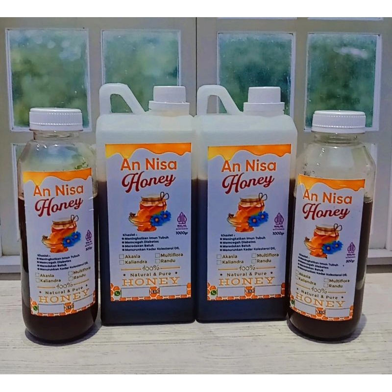 

AnNisa Honey ! ! Khusus reseller ! ! Madu Lebah Hutan Akasia isi 4kg ! ! .