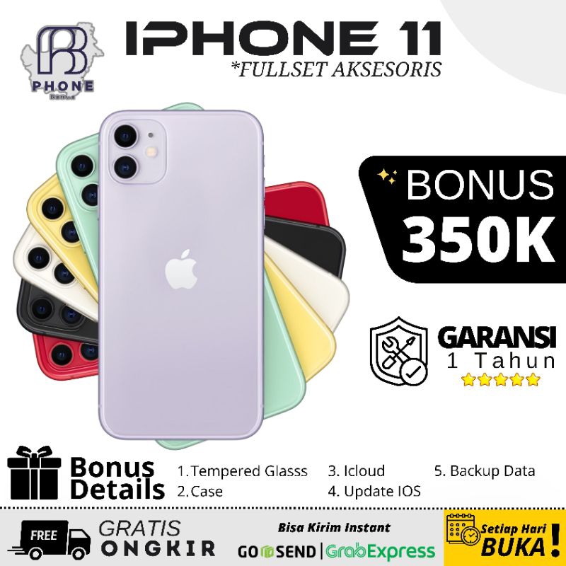 Iphone 11 Second Ibox 64gb/128gb Garansi Jaringan Permanen