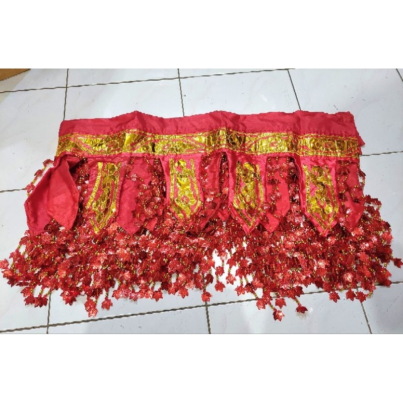 Ondas Aceh Tirai Pelaminan Jurai Pendek 3 Meter