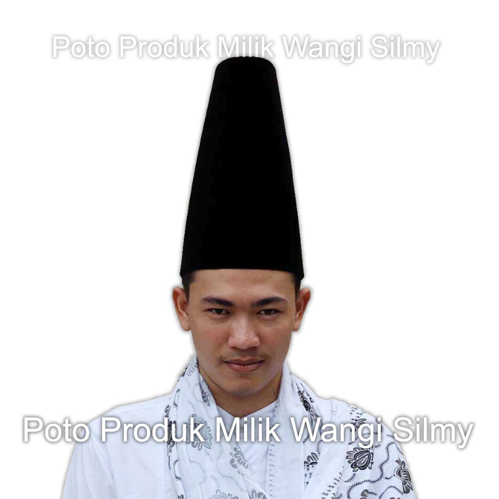 Songkok Hitam 30 CM - Songkok Kopiah Peci Tinggi 30 CM - Songkok Tinggi 30 -Songkok Hitam Polos Ting